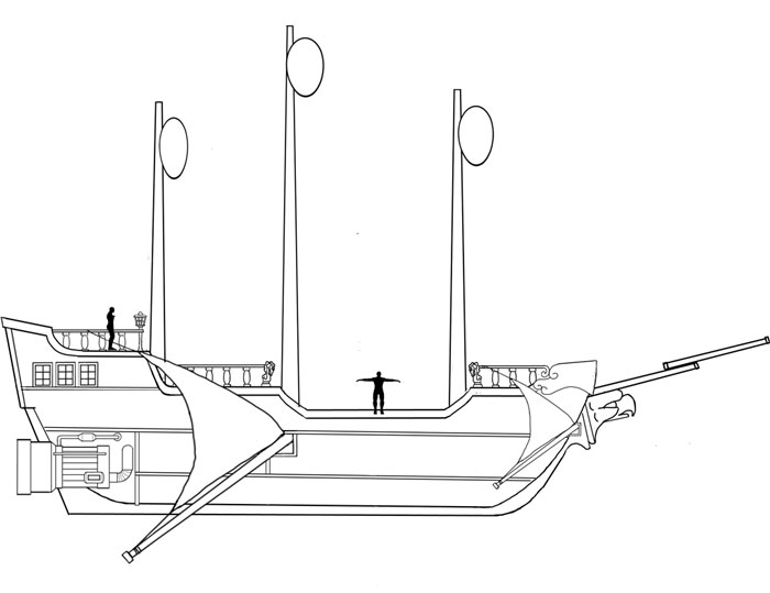 ship - drawing